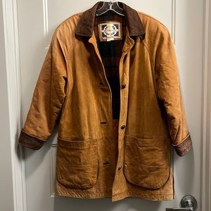 VINTAGE leather Paris Sport Club heavy duty jacket, men’s size L